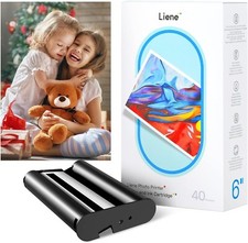 Liene 4x6'' Photo Printer Paper Cartridge, Cartridge Refill Photo Paper