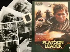 1988 MOVIE PRESS KIT 'PLATOON LEADER' Color POSTER  B&W PHOTOS 