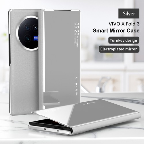 For vivo X Fold3 Pro Smart View Flip Full Screen Touch Mirror Hard PC Case Cover - Picture 12 of 13