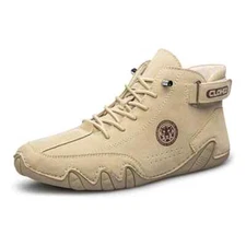 Outdoor Men's Ankle Boots Soft Comfortable Sneakers Light Sport Hiking Shoes