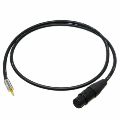 DIY Balanced Leads Canare L-2T2S 3.5mm-M 1/8'' stereo TRS to XLR-F 3P Audio MIC