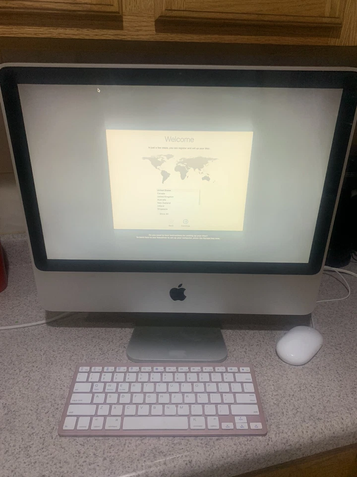 iMac 20" Mid-2007 A1224 C2D Core 2 Duo 2.4GHz 4GB RAM 120GB SSD HDD El Capitan - Image 2 of 4