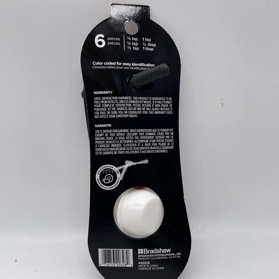 Good Cook Touch 6 Piece Measuring Spoon Set, White - Image 4 of 4