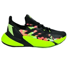 Adidas Mens 10 X9000L4 Boost 'Digital Print' Running Shoes Black Green FW8408