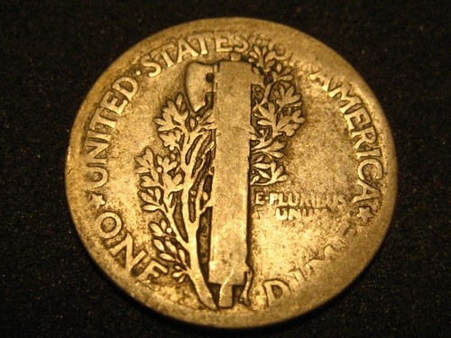 1921-P 90% Silver Mercury Head Dime FULL BOLD DATE KEY DATE ^^^^^ - Picture 3 of 4