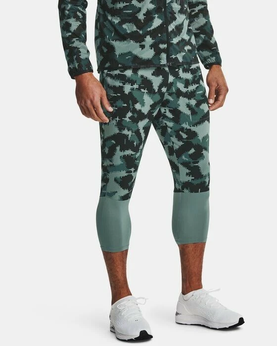 NWT Men's UA Run Anywhere Printed ¾ Pants 1356165 Size Small $100 MSRP - Image 2 of 4
