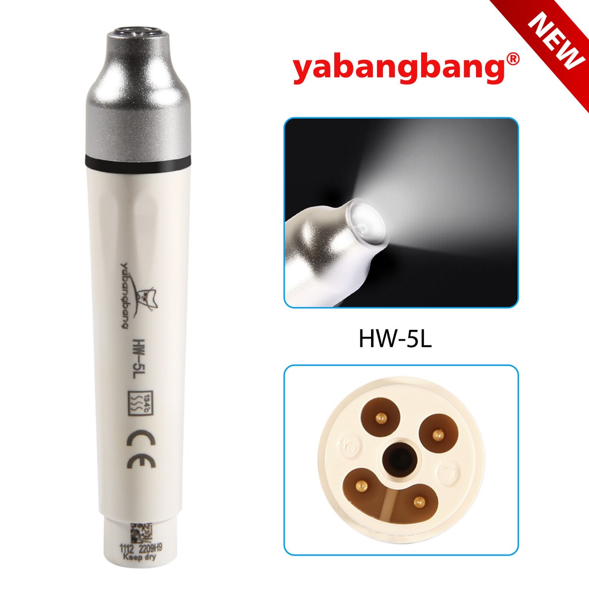 EMS ブイセラ Dental Ultrasonic Piezo scaler LED Handpiece Fit EMS WOODPECKER ZX