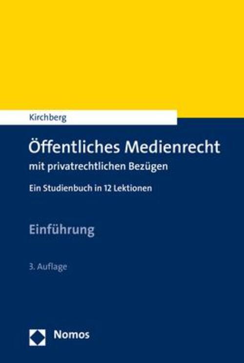 Thumbnail - Christian Kirchberg | Öffentliches Medienrecht Mit Privatrechtlichen