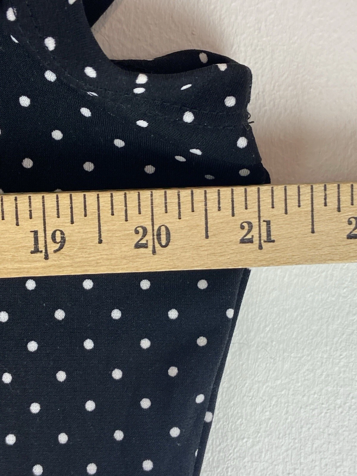 Abito Michael Kors nero bianco a pois aderente e svasato linea A taglia Large