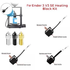 Replace Heating Block Kit For Creality Ender 3 V3 SE Extruder 3D Printer Parts