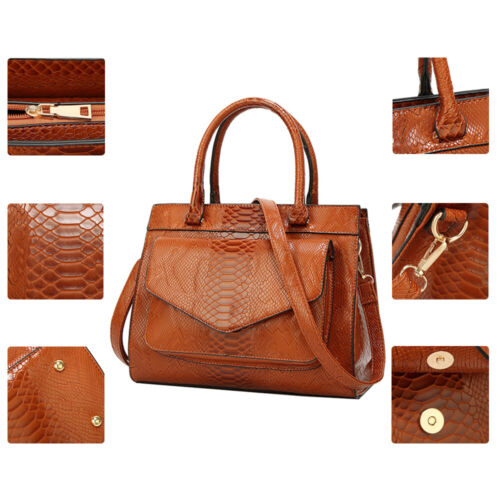 Women Lady Leather Handbag Shoulder Bag Crossbody Satchel Messenger Purse Tote - Picture 7 of 30