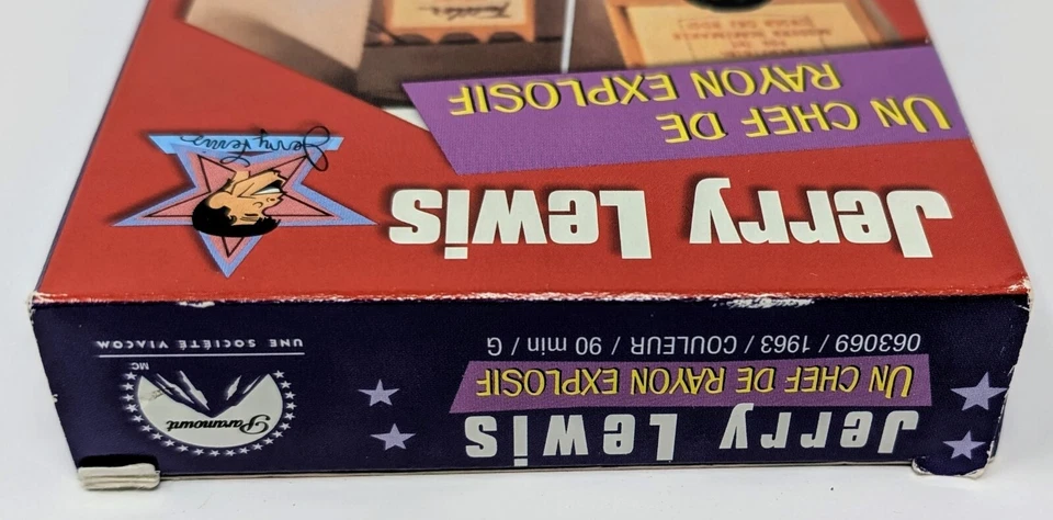 Jerry Lewis - Un Chef de Rayon Explosif VHS (1963) - NTSC - French - VG (Tested) - Image 3 of 4