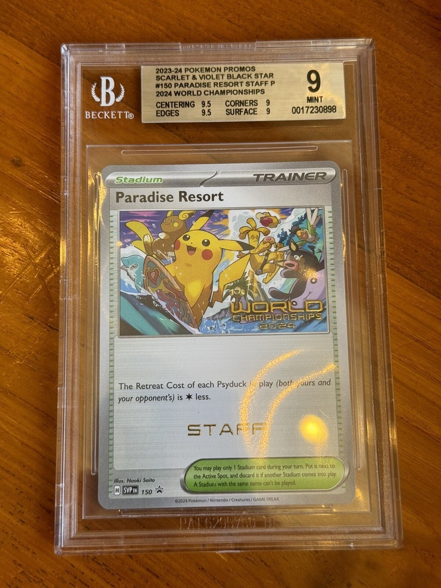 Pokemon Worlds Honolulu Paradise Resort Staff Promo Beckett