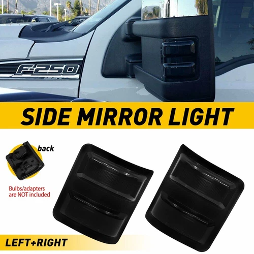 For 2008-2016 Ford Super Duty LED Turn Signal Light Side Mirrors Cover Pair P