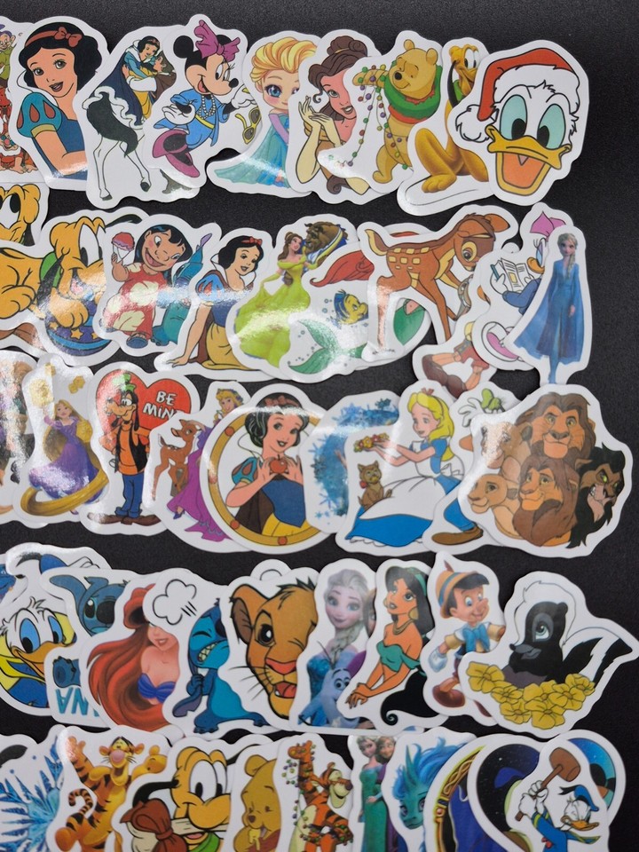 Disney Character Stickers 25 Pack Random Assortment Sticker Decal - US ...