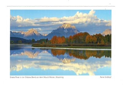 AK Ansichtskarte Snake River in der Oxbow Bend vor dem Mount Moran / Wyoming USA