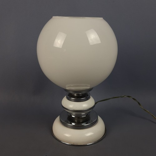Table Lamp Ball Glass Murano White Design Modern Antiques Italian 1970 - Picture 5 of 12