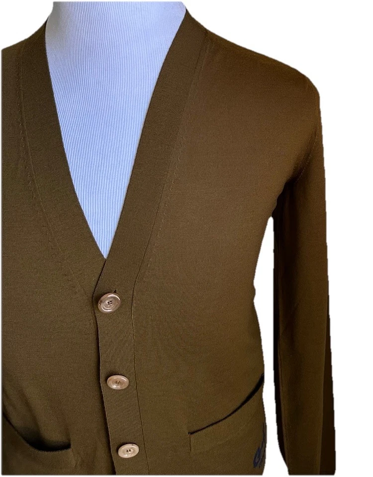 Gucci Men’s Wool Cardigan Sweater Brown Size M New $1980 - Image 4 of 4