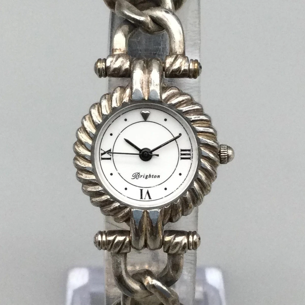 BRIGHTON “Costa Mesa” Wmns Watch Gold & Silver-Tone Round Face W/ Rhinestones This duo adds an elegant touch to your everyday look  main image 4