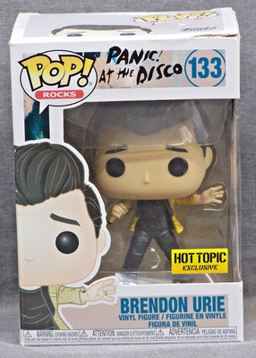 Funko Pop! Rocks Panic At The Disco 133 Brendon Urie Figure Hot Topic Exclusive
