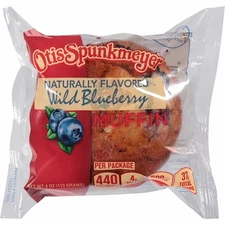 Otis Spunkmeyer Wild Blueberry Muffin, 4 Ounce, 24 Count Case