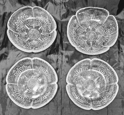 Dansk Floriform Italy 4 Dessert Bowls Cow Parsley by Pertti Kallioinen 5.75''