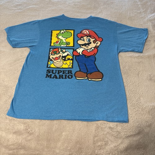 Boys large super Mario T-shirt light blue - Picture 2 of 9