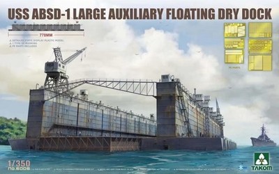 Takom TAK6006 - 1:350 USS ABSD-1 Large Auxiliary Floating Dry Dock - Neu