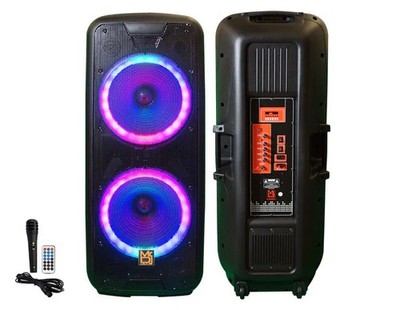 MR DJ DJ215BTA AFTER PARTY Dual 15'' 5000W Max Power Speaker with Built-In