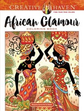 Image of Creative Haven African Glamour Coloring Book by Marjorie Sarnat | Paperback