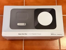 NOMAD Base One Max 3-in-one MagSafe Charger for iPhone Airpods and Apple Watch