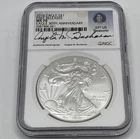 2016 $1 American Silver Eagle First Releases NGC MS70 Signed Angela M. Buchanan