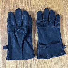 Vintage Black Leather Gloves Size 4 Nationwide Glove Company Military