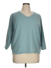 Cable Gauge Women Green Pullover Sweater XL