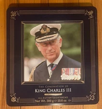 King Charles III Coronation Limited Walker’s Scotland Shortbread Tin Empty Box