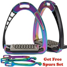 Multicolor Safety Stirrups Iron Quick Release Stability Aluminium Stirrups 4.75"