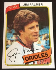 700)  1980 TOPPS #590 JIM PALMER GOOD HALL OF FAME - FREE SHIP READ!