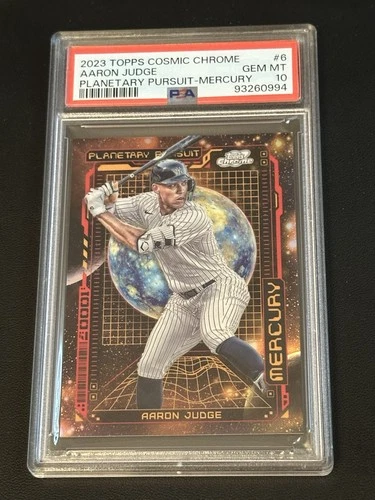 2023 Topps Cosmic Chrome Planetary Pursuit Mercury Aaron Judge SSP #6 PSA 10