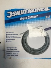 Image of Silverline Drain Cleaner 9mm x 10m Plumbing DIY Tool Silverline 656602