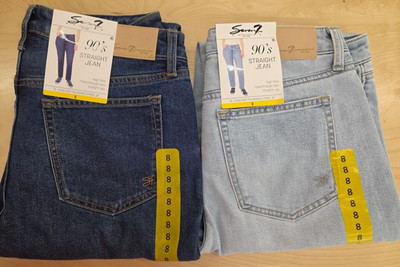 NWT: Women's Seven 7 90's Straight Jeans - 6 Sizes - 2 Colors