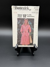 Vintage Butterick 4777 Dress Pattern Size 14 UNCUT Sew  Go 70s Sashed Dress