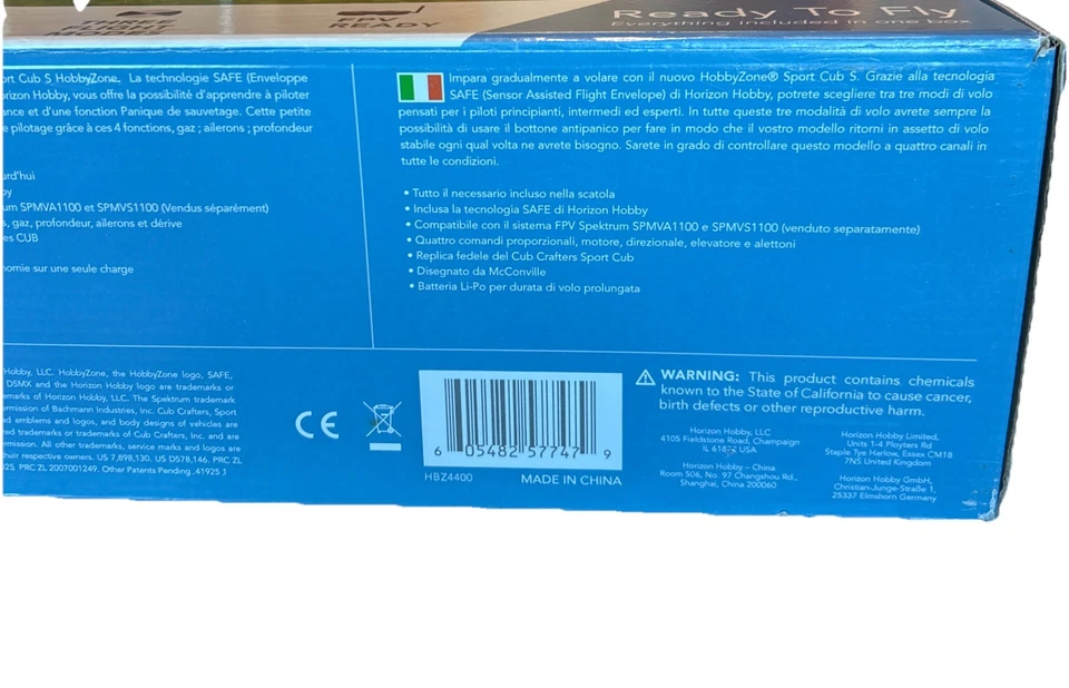 New HobbyZone HBZ4400 Sport Cub S RTF RC Airplane with SAFE Technology Fly Ready - Image 4 of 4