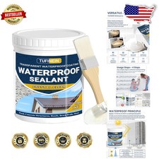 Invisible Waterproof Sealant 35oz Clear Coating for Roofs Walls Garden