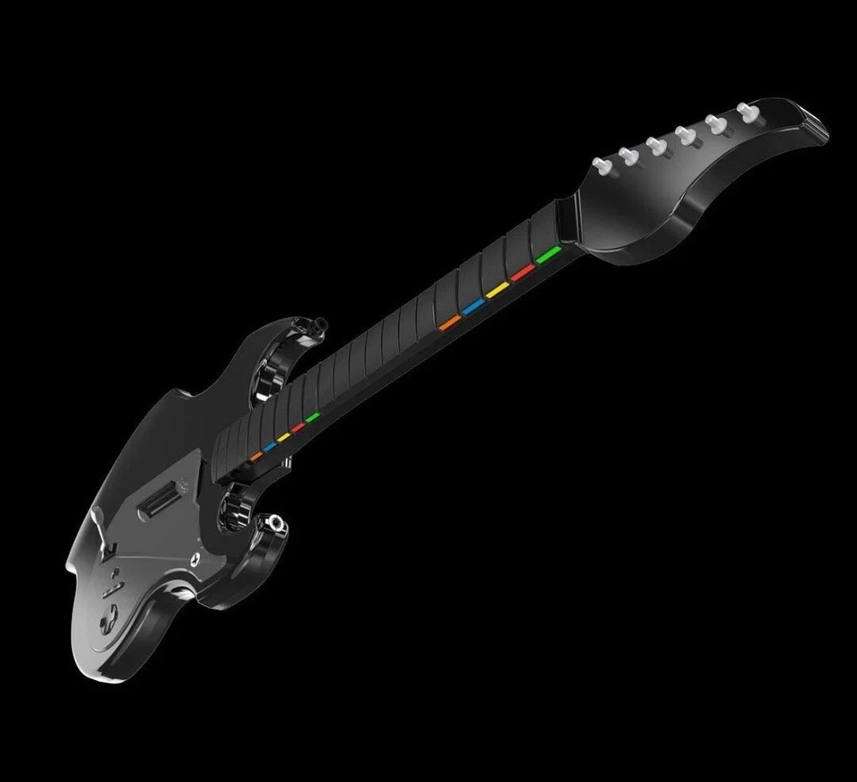 Xbox One X/S Wireless Black RIFFMASTER GUITAR + ROCK BAND 4 GAME Bundle - Image 2 of 4