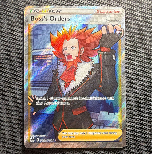 Pokemon Boss’s Orders TG24/TG30 Lost Origin Trainer Gallery Full Art Holo NM