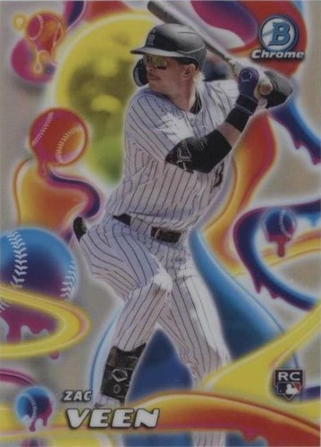 2025 Topps Chrome Update Zac Veen Rookie Debut Refractor Colorado