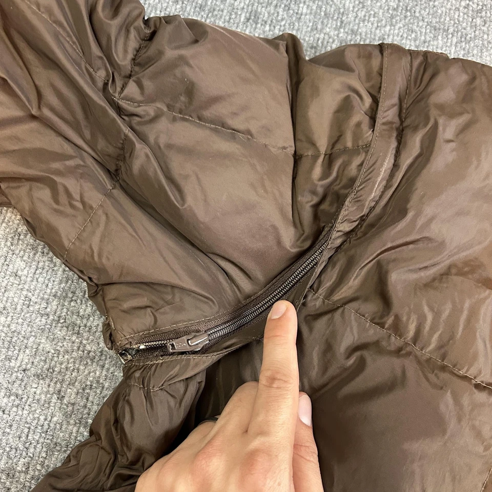 Chaqueta Fieldmaster Vintage Para Hombre 38 Marrón Nylon Acolchado Puffer Bomber Años 80 Foto 4 de 4