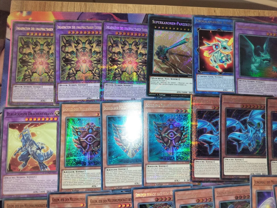 Yu-Gi-Oh! exodia Millennium Deck Karten Deutsch Secret Rare Abgeheuerlich - Bild 2 von 4