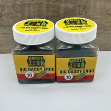(2) Uncle Josh Pork Frog BIG DADDY FROG #10 GS Green Spot 4” - FAST SHIPPING!