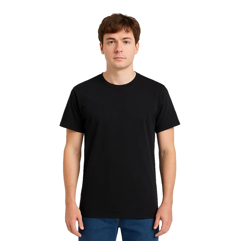 3 / 6 MAGLIA MEZZA MANICA INTIMO UOMO COTONE FILO SCOZIA BIANCO NERO GRIGIO BLU - Immagine 4 di 4